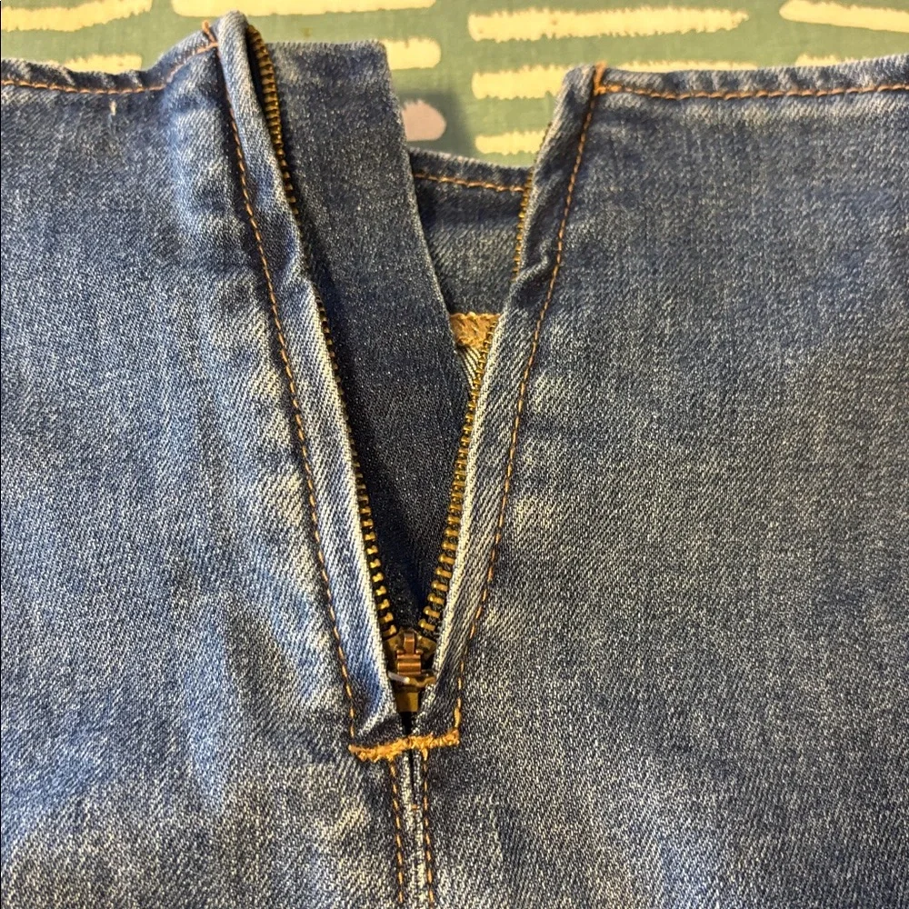PacSun Dark Blue Denim Mini Skirt Pencil Skirt Sz 27 EUC
